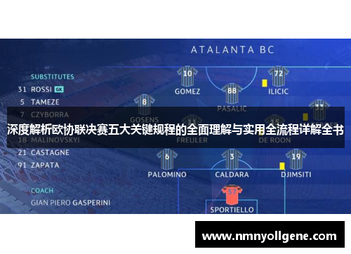 深度解析欧协联决赛五大关键规程的全面理解与实用全流程详解全书